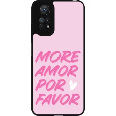 Coque Xiaomi Redmi Note 11 / 11S - Silicone rigide noir More amor porfavor