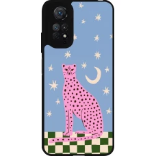 Coque Xiaomi Redmi Note 11 / 11S - Silicone rigide noir Pink leopard with stars 2026