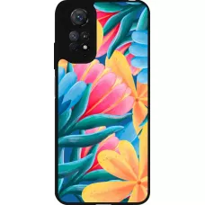 Xiaomi Redmi Note 11 / 11S Case Hülle - Silikon schwarz Spring 23 colorful flowers