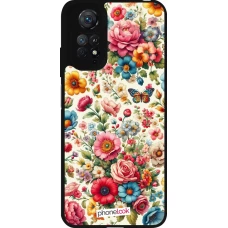 Xiaomi Redmi Note 11 / 11S Case Hülle - Silikon schwarz Spring 25 fruehling bluetend