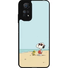 Xiaomi Redmi Note 11 / 11S Case Hülle - Silikon schwarz Snoopy on the beach Summer 2026