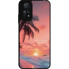 Coque Xiaomi Redmi Note 11 / 11S - Silicone rigide noir Watch more sunsets Summer 2026