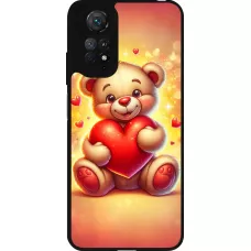 Coque Xiaomi Redmi Note 11 / 11S - Silicone rigide noir Valentine 2024 Teddy love