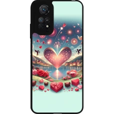 Xiaomi Redmi Note 11 / 11S Case Hülle - Silikon schwarz Valentin 2025 Schick