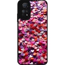 Xiaomi Redmi Note 11 / 11S Case Hülle - Silikon schwarz Valentin 2025 Konfetti