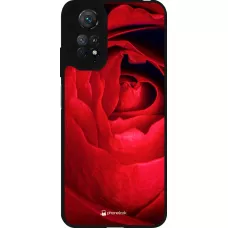 Xiaomi Redmi Note 11 / 11S Case Hülle - Silikon schwarz Valentine 2022 Rose