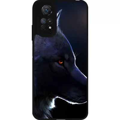 Xiaomi Redmi Note 11 / 11S Case Hülle - Silikon schwarz Wolf Shape