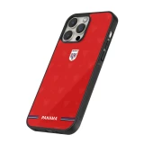 iPhone 12 / 12 Pro Case Hülle - Silikon schwarz Panama 2026 personalisierbares Fussballtrikot