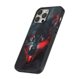 iPhone 12 / 12 Pro Case Hülle - Silikon schwarz Halloween 2024 mad werewolf