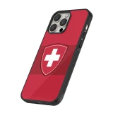 iPhone 12 / 12 Pro Case Hülle - Silikon schwarz Hockey World Championship Ecusson Suisse