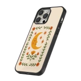 iPhone 12 / 12 Pro Case Hülle - Silikon schwarz Half moon stamp 2026