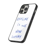 iPhone 12 / 12 Pro Case Hülle - Silikon schwarz Offline is the new luxury