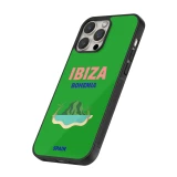 iPhone 12 / 12 Pro Case Hülle - Silikon schwarz Pop Summer Destination Ibiza