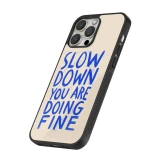 iPhone 12 / 12 Pro Case Hülle - Silikon schwarz Slow down 2026