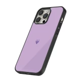 iPhone 12 / 12 Pro Case Hülle - Silikon schwarz Valentine 2023 purpule single heart