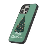 iPhone 12 Pro Max Case Hülle - Silikon schwarz Christmas 25 Xmas Tree