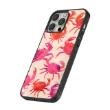 iPhone 13 Pro Max Case Hülle - Silikon schwarz Crabs Paint