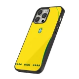 Coque iPhone 13 Pro Max - Silicone rigide noir Maillot de football Bresil 2026 personnalisable