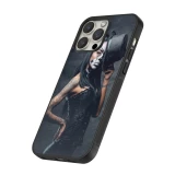 iPhone 13 Pro Max Case Hülle - Silikon schwarz Halloween 22 Tattooed Girl