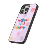 Coque iPhone 13 Pro Max - Silicone rigide noir Karol G Manana sera bonito