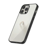 iPhone 13 Pro Max Case Hülle - Silikon schwarz Mini Regenbogen Minimal