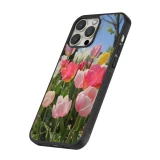 Coque iPhone 13 Pro Max - Silicone rigide noir Tulips Spring 2026