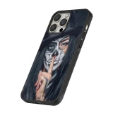 iPhone 13 Pro Case Hülle - Silikon schwarz Halloween 18 19