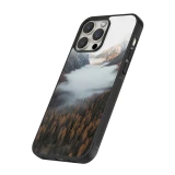 iPhone 14 Pro Max Case Hülle - Silikon schwarz Autumn 22 forest lanscape