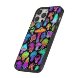 iPhone 14 Pro Max Case Hülle - Silikon schwarz Autumn 2024 magic mushrooms