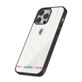 Coque iPhone 14 Pro Max - Silicone rigide noir Maillot de football Algérie 2026 personnalisable