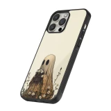 iPhone 14 Pro Max Case Hülle - Silikon schwarz Halloween 2025 Ghost gardener