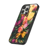 iPhone 14 Pro Max Case Hülle - Silikon schwarz Bouquet of tulips Spring 2026