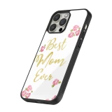 iPhone 14 Pro Case Hülle - Silikon schwarz Mom 2024 best Mom ever