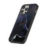 iPhone 14 Pro Case Hülle - Silikon schwarz Wolf Shape