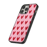 iPhone 15 Pro Max Case Hülle - Silikon schwarz Saint Valentines Day 26 Pattern heart
