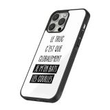 iPhone 15 Pro Max Case Hülle - Silikon schwarz Le truc globalement bats les couilles