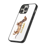 iPhone 15 Pro Max Case Hülle - Silikon schwarz Wine Teckel