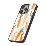 iPhone 16 Pro Max Case Hülle - Silikon schwarz Easter 2026 Illustration carrots