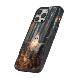 Coque iPhone 16 Pro Max - Silicone rigide noir Halloween 2025 Ghost in the forest
