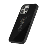 Coque iPhone 16 Pro Max - Silicone rigide noir Vase black
