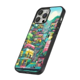 iPhone 16 Pro Case Hülle - Silikon schwarz Medellin Comuna 13 Kunst
