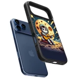 iPhone 17 Pro Max Case Hülle - Silikon schwarz AstroKatze RockMond