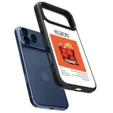 Coque iPhone 17 Pro Max - Silicone rigide noir Cocktail recette Negroni