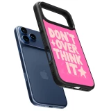 iPhone 17 Pro Max Case Hülle - Silikon schwarz Dont over think it 2026