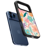 iPhone 17 Pro Max Case Hülle - Silikon schwarz Easter 2024 spring flowers