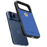 iPhone 17 Pro Max Case Hülle - Silikon schwarz Curaçao 2026 personalisierbares Fussballtrikot