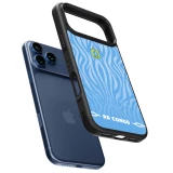 Coque iPhone 17 Pro Max - Silicone rigide noir Maillot de football République démocratique du Congo 2026 personnalisable
