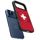 iPhone 17 Pro Max Case Hülle - Silikon schwarz Hockey World Championship Ecusson Suisse