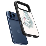 Coque iPhone 17 Pro Max - Silicone rigide noir Mom 1903