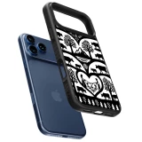 Coque iPhone 17 Pro Max - Silicone rigide noir Poya Suisse 2